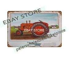 1981 farm arts tractor country ranch metal tin sign decorative items nostalgic