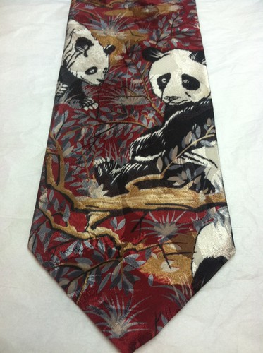 LOST KINGDOM MENS TIE PANDA'S 59 X 4