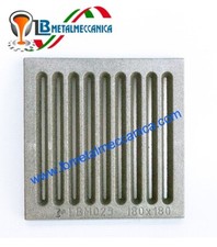 Grata,Fondello,Griglia,ghisa,camino,stufe,termocamino 18x18 cm LB-GC180180