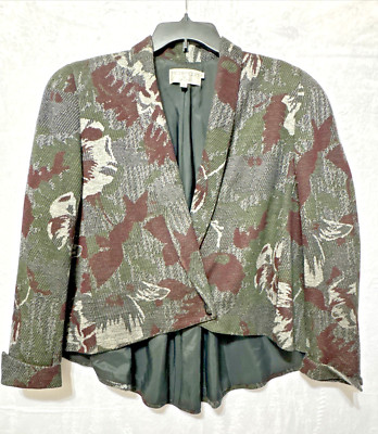 Vintage Michii Moon For Sanyo Floral Blazer Size 10