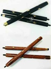 Set Of 2 Victorian 3 Fold Vintage Brass Wood Walking Stick ONLY For Cane Handle