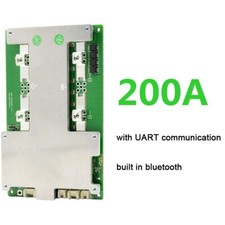 JBD Smart BMS 4S 200A 12V LiFePO4 Battery Protection Board w/Bluetooth NTC Cable