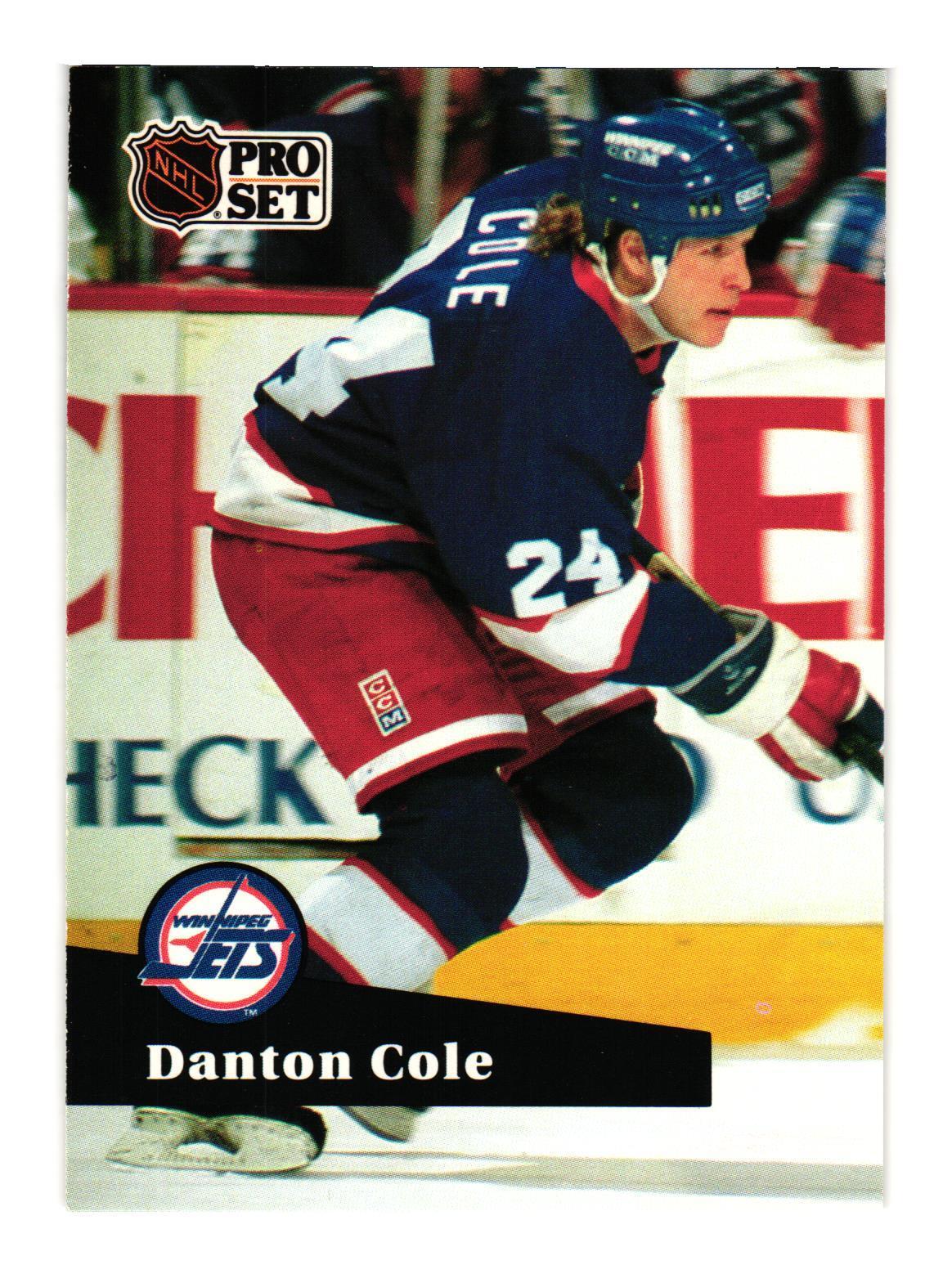 1991-92 Pro Set French #263 Danton Cole Winnipeg Jets