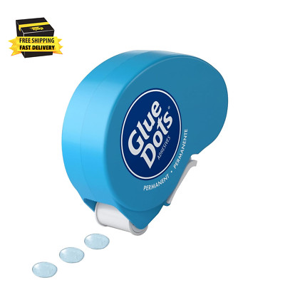 , Permanent Dots Dot N' Go Dispenser, Double-Sided, 3/8'', .38 Inch, 200 Dots, DI