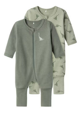 Name IT NBMNIGHTSUIT Grün Gr. 104 Kinder Baby Schlafanzug Dinos Overall (2483)
