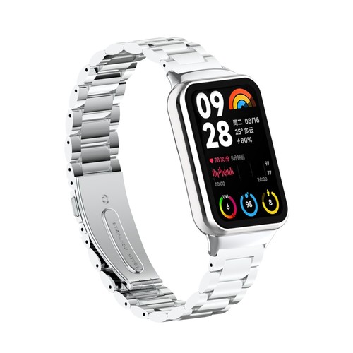 For Redmi Watch 4 / Xiaomi Mi Band 8 Pro Metal Silicone Leather Nylon Band Strap - Picture 141 of 452