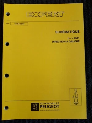 (305MA) Manuel d'atelier PEUGEOT EXPERT - Schématique I--- 7511. - Photo 1/4