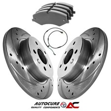 FOR LAND ROVER DISCOVERY 4 MK4 FRONT DRILLED 360mm BRAKE DISCS & BRAKE PADS