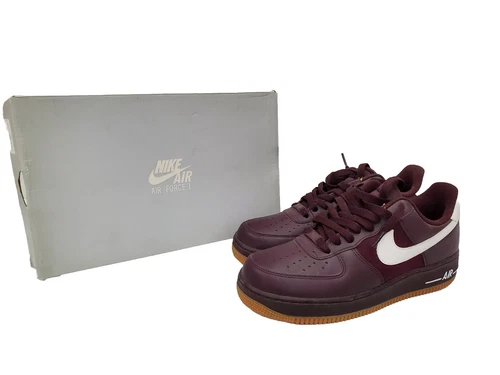 Nike Air Force One '07 Burgundy Gum Bottoms 8 Style 315122-610(129417-4 FRNT)