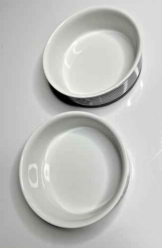 Lote de 2 cuencos de cerámica para perros gatos mascotas gris hueso seco 1,5 tazas antideslizantes lavavajillas - Imagen 2 de 7
