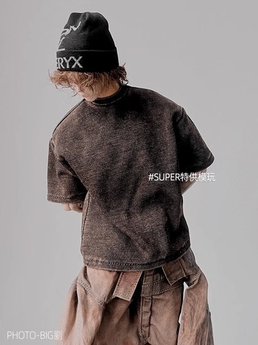 1:6 Black Elasticity Knitting Hat Model Fit 12" Male Female Action Figure Toys - Picture 2 of 7