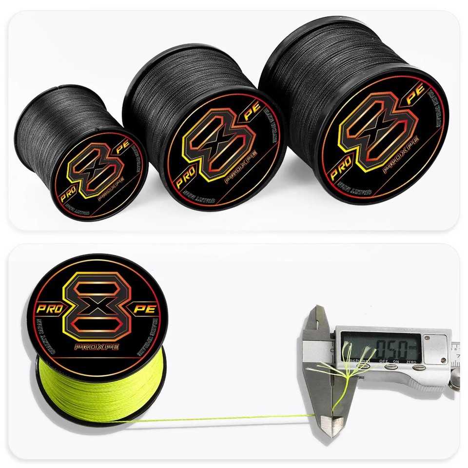 8 Strands Braided Fishing Line Multifilament PE Wire Fly Sea Saltwater