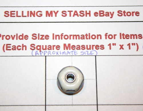 TROLLBEADS OOAK One of a Kind Unique LAA 925S Bead Ivory Light Blue Black New - Picture 6 of 6