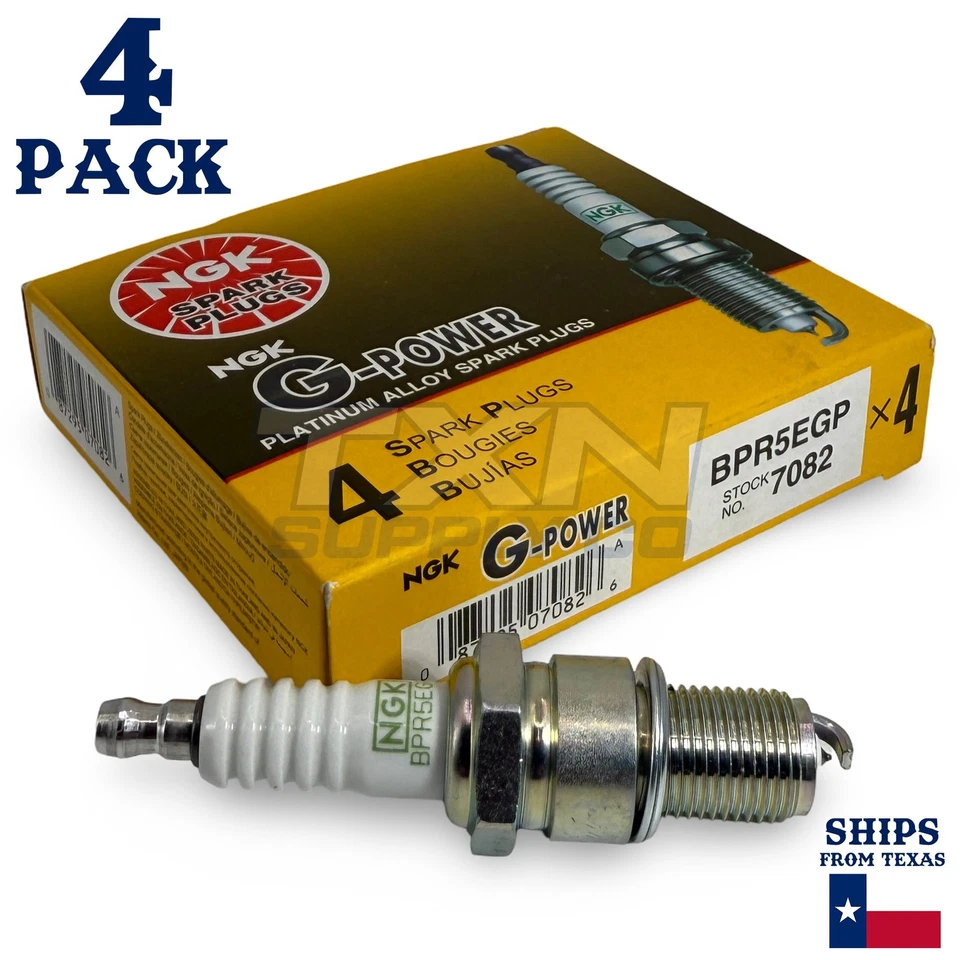 4 Pack NGK G-Power Spark Plugs 1972-1973 for Toyota Carina 1.6L L4 - Image 2 of 3