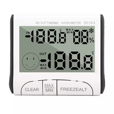 LCD Display Temperature and Humidity Tester Indoor Outdoor Thermometer Hygromete