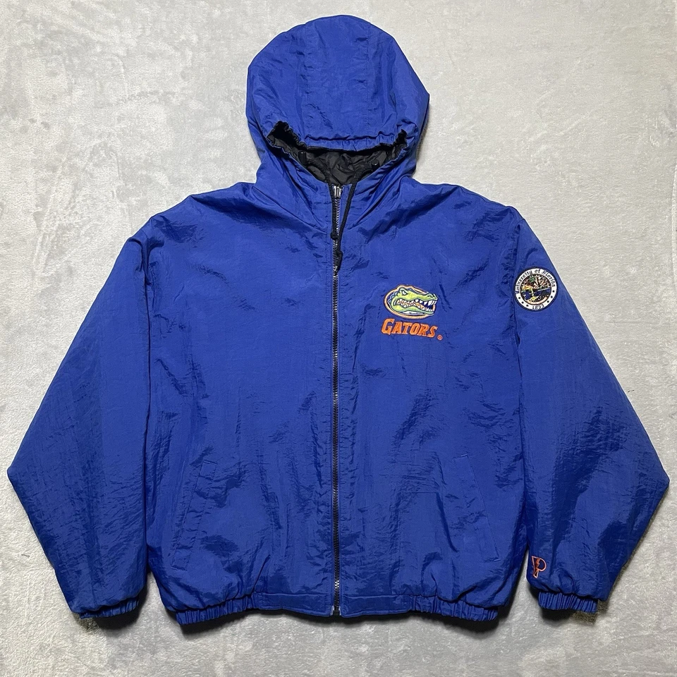 Florida Gators Pro Player Rare Reversible Jacket Mens 2XL Blue Black 1990’s VTG - Image 2 of 4