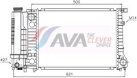 MotorküHler WasserküHler AVA Clever Choice BW2101 FüR E36 BMW E34 E30 3Er 5Er
