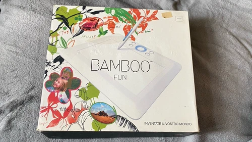 Wacom Bamboo Fun Pen Tablet – Boxed – USB Drawing Pad – Untested – Retro