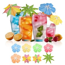 3 Styles 150 PCS Drink Umbrellas Cocktail Picks, Cocktail Umbrellas for Drin...