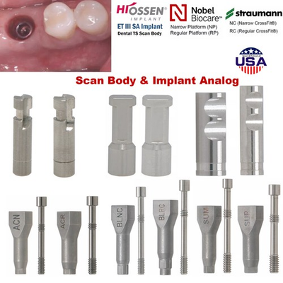 #ad US CAD CAM Implant Scan Body Lab Analog For Osstem Nobel Straumann ITI Hiossen $104.49