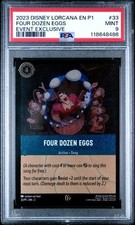 2023 DISNEY LORCANA EN P1-PROMO 33 FOUR DOZEN EGGS EVENT EXCLUSIVE PSA 9