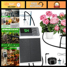 Automatic Drip Irrigation System - Solar Self-Watering Kit with Timer, Garden Wa