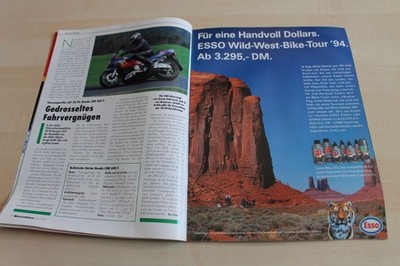 Motorradfahrer 06/1994 Honda CBR 600 F mit 34PS im TEST auf einer Seite