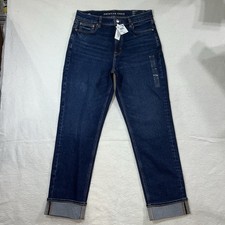 NWT American Eagle Super High Rise Cuffed Stretch Jeans Women Size 10 / 30W