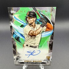 Topps Inception Green Auto Rookie #BRES-SW Steele Walker /125 Giants 2023