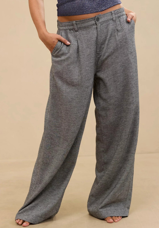 Aerie Women's Anytime High Waisted Trousers - Size Large - Denim Wash Gray - NWT