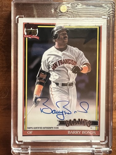 2026 Topps Series 1 Barry Bonds 1991 Topps Baseball Autographs (RAW)