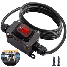 Bemaka IP67 Waterproof Inline Switch 12V DC 20A 4Pin 2 Position On/Off Toggle...