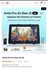 XP-Pen Artist 24 Pro Gen2 4K Graphics Drawing Tablet Ultravision Full Lamination