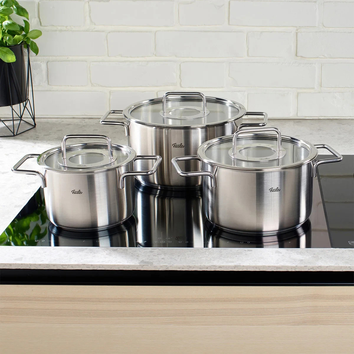 Fissler Pure Collection Stainless Steel German-made Cookware Set, 7 ...