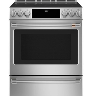 GE Cafe CHS900P2MS1 30'' Stainless Steel Slide-In Induction Smart Range