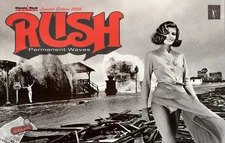RUSH Pinball Alternate Translite ( Permanent Waves Limited Edition )