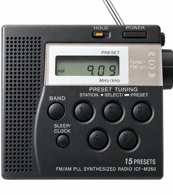 Sony Icf-m260 Am/fm PLL Synthesized Clock Radio With Digital