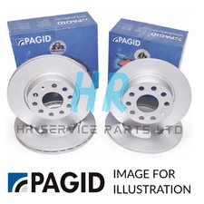 PAGID FRONT AND REAR BRAKE DISCS FOR TOYOTA RAV4 2.0 D4D MK4 2012-2019