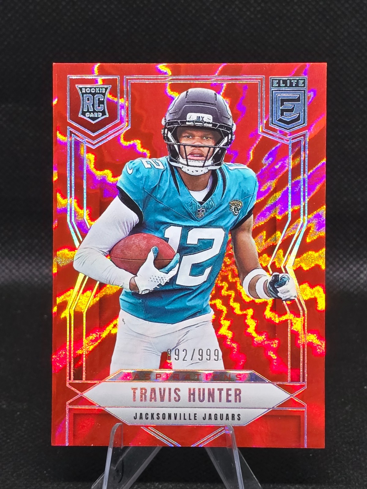 Travis Hunter 2025 Donruss Elite Aspirations Shimmer /999 Jaguars #114 RC