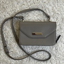 Nine West Gray Crossbody Purse Gifting Casual Adjustable Designer Classic
