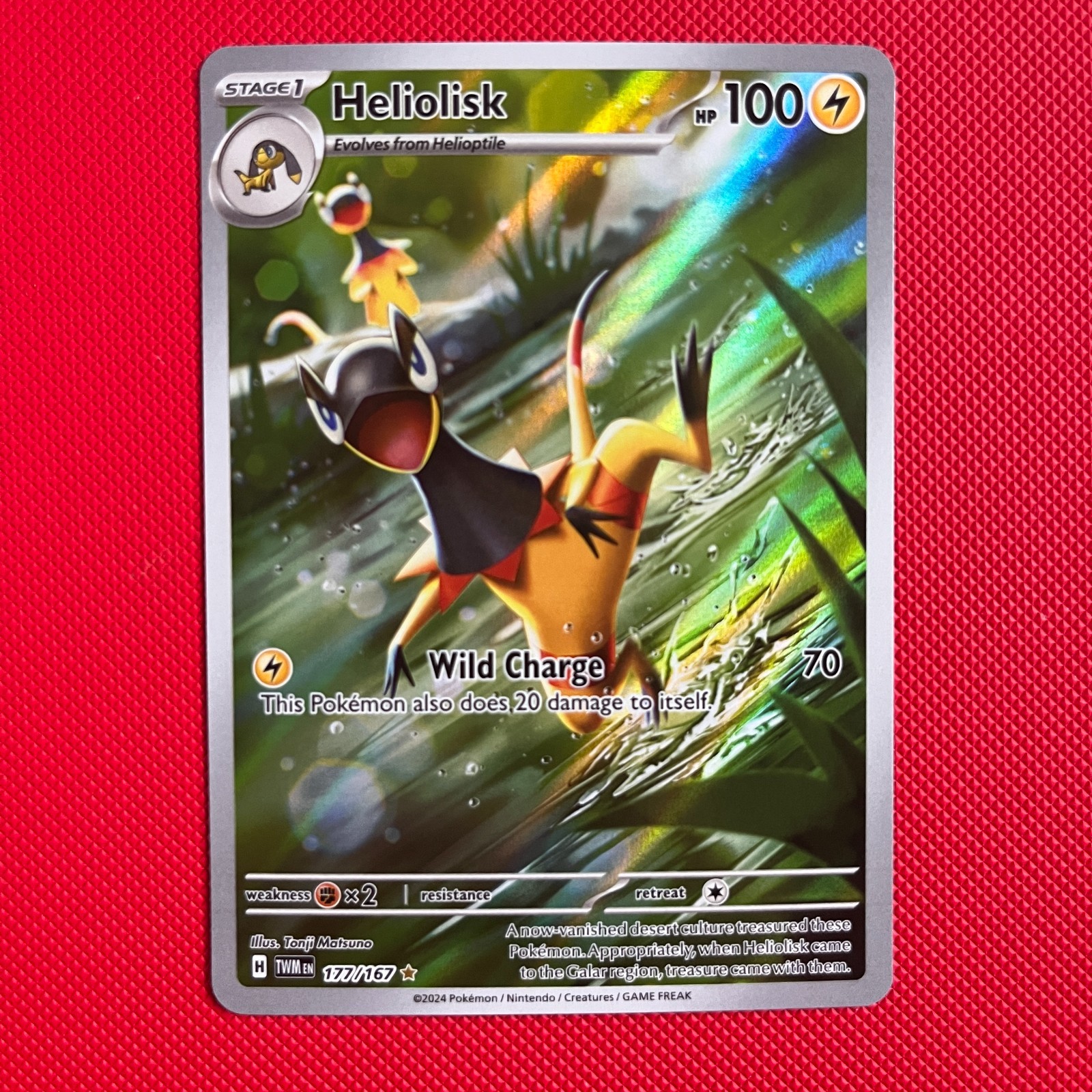 Heliolisk 177/167 Illustration Rare – Pokemon TCG – SV: Twilight Masquerade - NM