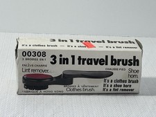Vintage 3-in-1 Travel Brush Clothes Brush Shoe Horn Lint Remover Hong Kong