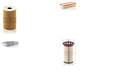 MANN-FILTER Inspektionspaket Filtersatz XL Aktivkohlefilter Filtereinsatz für VW