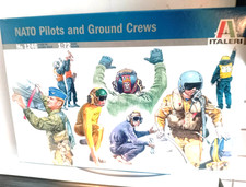 %-%  Figuren 1 :72 Italeri No. 1246  Militär Nato Pilots + Ground Crews Neu OVP