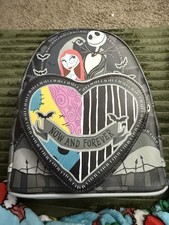 Mochila Cartera Loungefly Pesadilla Antes de Navidad Jack Sally Nueva con Etiquetas