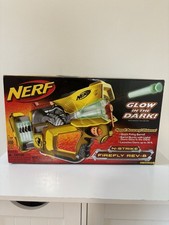 Nerf N-Strike Firefly REV-8 Blaster Glow-in-the-Dark Darts NEW Vtg 2006 2
