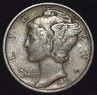1939-P 10C Mercury Dime 90% Silver 26ohl0102-1