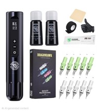 Tattoo Kit Dragonhawk X9 Wireless Tattoo Machine Advanced Bundle 10000Rpm