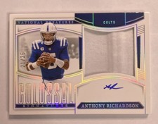 Panini National Treasures Anthony Richardson Colossal AUTO Patch /25 Colts NFL