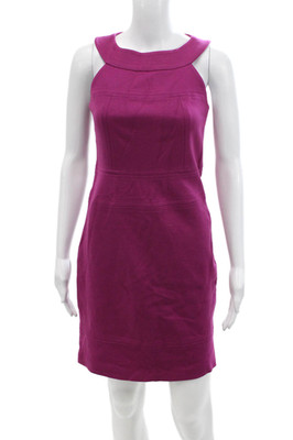 Laundry by Shelli Segal Women Sheath Dress Purple Sleeveless Knee-Length Size 2